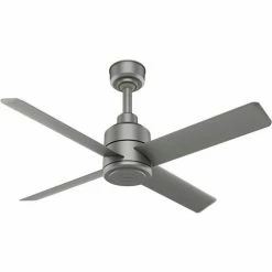 Hunter Fan Hunter TRAK™ Modern Commercial Ceiling Fan - 60" - 24887 CFM - Matte Silver