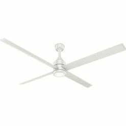 Hunter Fan Hunter TRAK™ Modern Commercial Ceiling Fan w/ Light Kit - 96" - 24887 CFM - Fesh White