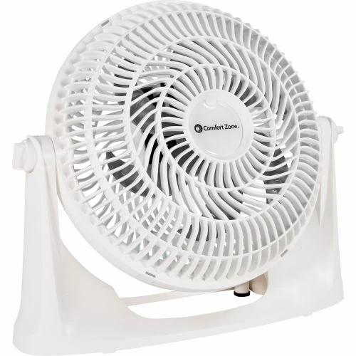 Comfort Zone® Powr Curve Performance Turbo Fan, 9", White w/Gray Blades - Image 3