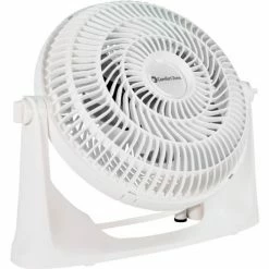 Comfort Zone® Powr Curve Performance Turbo Fan, 9", White w/Gray Blades