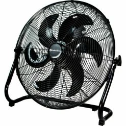 Comfort Zone&#174 Powr Curve Utility Floor Fan, 20", Black