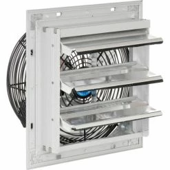 CD Continental Dynamics® Direct Drive 10" Exhaust Fan W/ Shutter, 1 Speed, 1500CFM, 1/30HP, 1Phase