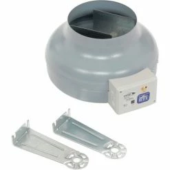 Continental Fan AXC200B-ES In-Line Duct Fan 8" Energy Star 579 CFM