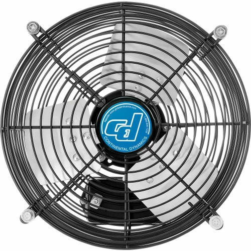 CD Continental Dynamics® Direct Drive 10" Exhaust Fan W/ Shutter, 3 Speed, 1500CFM, 1/30HP, 1Phase - Image 7