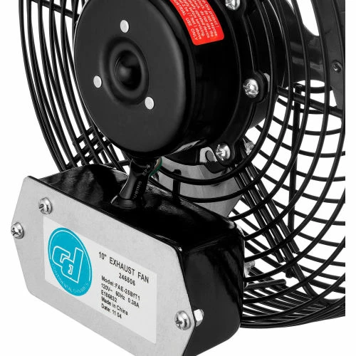 CD Continental Dynamics® Direct Drive 10" Exhaust Fan W/ Shutter, 1 Speed, 1500CFM, 1/30HP, 1Phase - Image 23