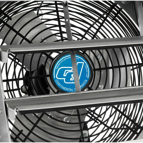 CD Continental Dynamics® Direct Drive 10" Exhaust Fan W/ Shutter, 1 Speed, 1500CFM, 1/30HP, 1Phase - Image 21