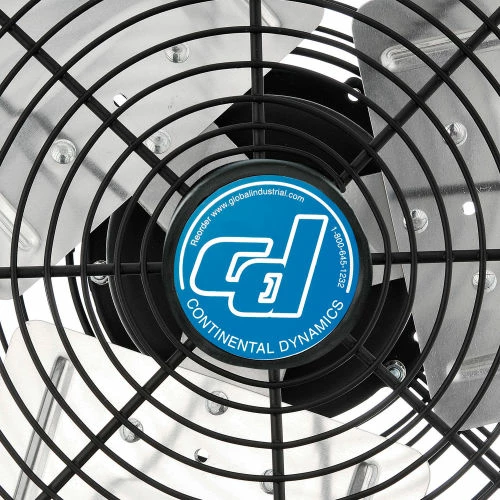 CD Continental Dynamics® Direct Drive 18" Exhaust Fan W/ Shutter, 1 Speed, 5250CFM, 1/8 HP, 1Phase - Image 9