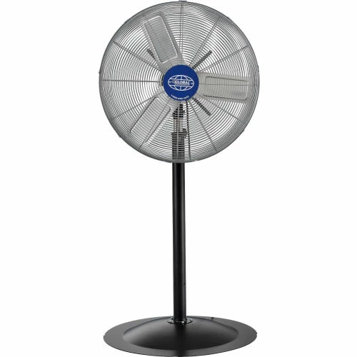 Global Industrial 24" Deluxe Oscillating Pedestal Fan, 3 Speed, 7,525 CFM, 300W, 1/2 HP - Image 2