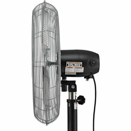 Global Industrial 24" Deluxe Oscillating Pedestal Fan, 3 Speed, 7,525 CFM, 300W, 1/2 HP - Image 3