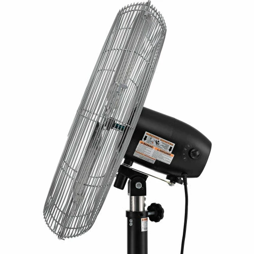 Global Industrial 24" Deluxe Oscillating Pedestal Fan, 3 Speed, 7,525 CFM, 300W, 1/2 HP - Image 4