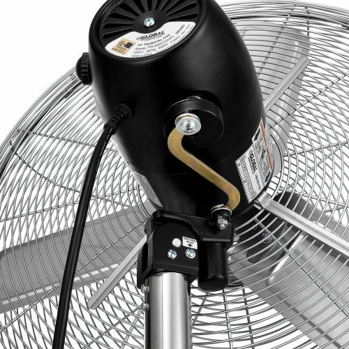Global Industrial 24" Deluxe Oscillating Pedestal Fan, 3 Speed, 7,525 CFM, 300W, 1/2 HP - Image 14