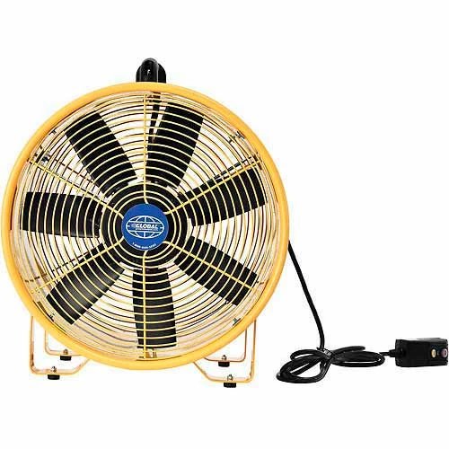 Global Industrial 8" Portable Blower Fan, 32' Flexible Duct, 2 Speed, 570 CFM, 1/8 HP - Image 6