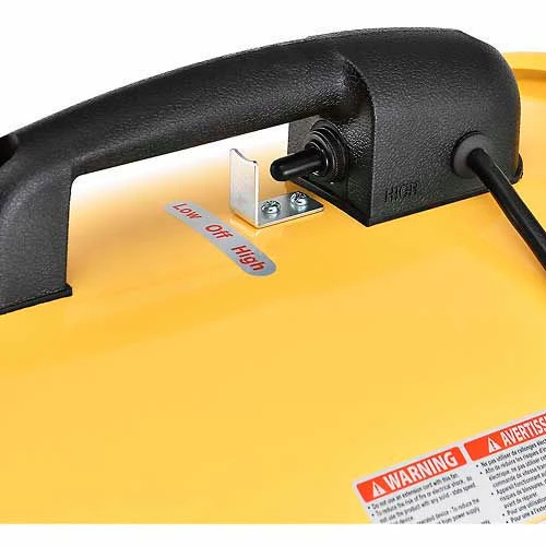 Global Industrial 12" Portable Blower Fan, 16' Flexible Duct, 2 Speed, 1640 CFM, 3/8 HP - Image 10