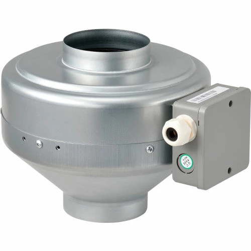 Global Industrial 4" Galvanized Steel Inline Duct Fan W/ Energy Star Rating - Image 2