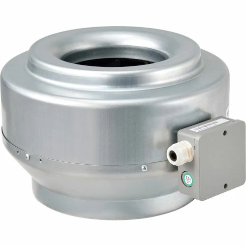 Global Industrial 10" Galvanized Steel Inline Duct Fan W/ Energy Star Rating - Image 2