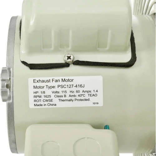 CD Continental Dynamics® 12" Corrosion Resistant Exhaust Fan, 1 Speed, 1/8 HP, Single Phase - Image 10