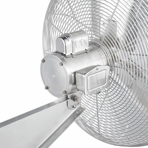 Global Industrial 24" Washdown Wall Mount Fan, 1 Speed, 7200 CFM, 1/4 HP, Single Phase - Image 3