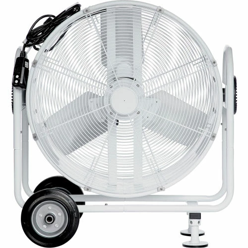 Global Industrial 24" Outdoor Rated Mobile Tilt Drum Blower Fan, 2 Speed, 5,800 CFM, 1/4 HP - Image 3