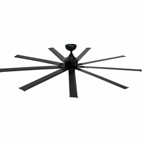 Global Industrial 72" Industrial Ceiling Fan, DC Motor, 6 Speed, 11290 CFM, Black - Image 2