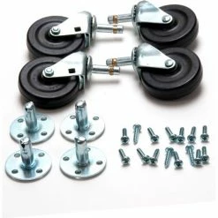 Powr-Flite® Caster Kit For Axial Floor Dryer, 4/Pack