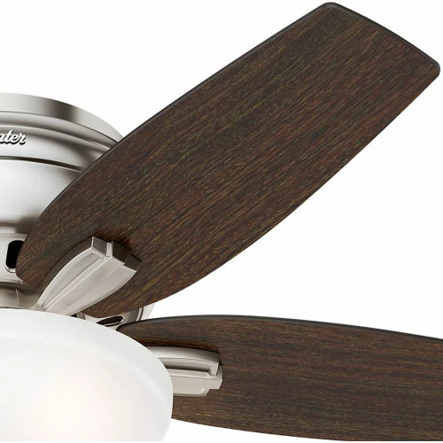 Hunter Fan 42" Newsome Low Profile Ceiling Fan with Light 51082 - Brushed Nickel - Image 5