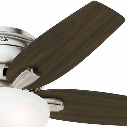 Hunter Fan 42" Newsome Low Profile Ceiling Fan with Light 51082 - Brushed Nickel - Image 6