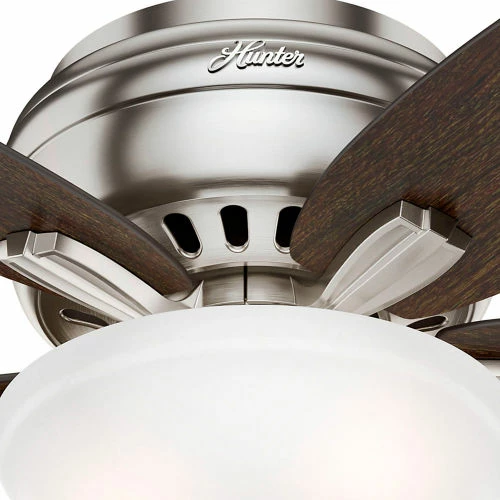 Hunter Fan 42" Newsome Low Profile Ceiling Fan with Light 51082 - Brushed Nickel - Image 10