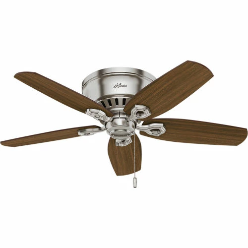 Hunter Fan 42" Builder Low Profile Ceiling Fan with Light 51092 - Brushed Nickel - Image 9