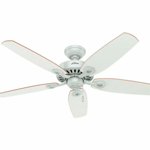 Hunter Fan 52" Builder Deluxe Ceiling Fan with Light 53089 - White - Image 8