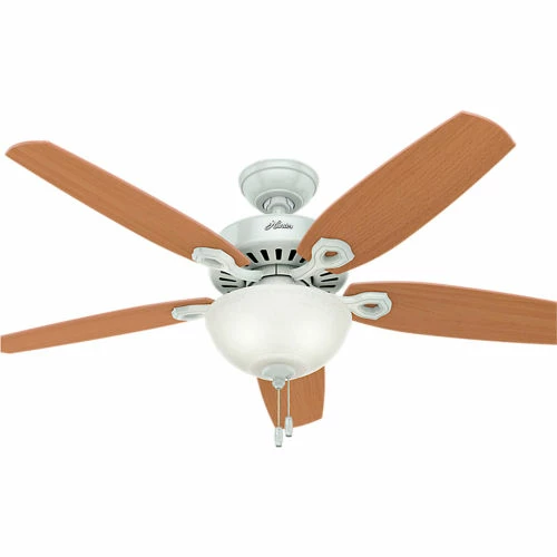 Hunter Fan 52" Builder Deluxe Ceiling Fan with Light 53089 - White - Image 2
