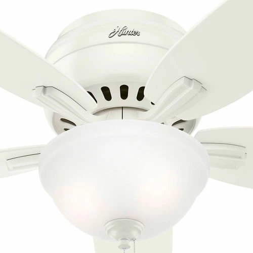Hunter Fan 52" Newsome Ceiling Fan with Light 53313 - White - Image 5