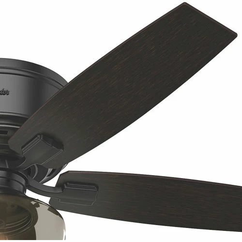 Hunter Fan 52" Bennett Ceiling Fan with Light and Handheld Remote 53393 - Matte Black - Image 7