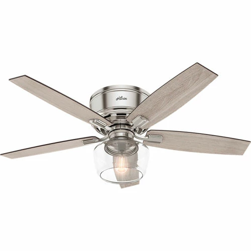 Hunter Fan 52" Bennett Ceiling Fan with Light and Handheld Remote 53394 - Brushed Nickel - Image 2