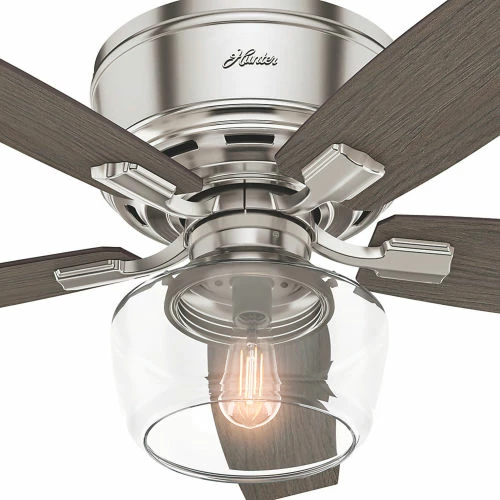 Hunter Fan 52" Bennett Ceiling Fan with Light and Handheld Remote 53394 - Brushed Nickel - Image 5