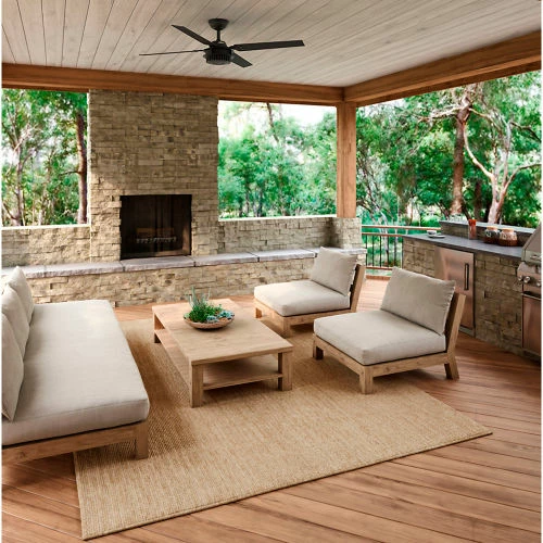 Hunter Fan 54" Chronicle Ceiling Fan with Wall Control 59235 - Matte Black - Image 3