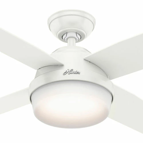 Hunter Fan 44" Dempsey with Light Ceiling Fan with Light and Handheld Remote 59246 - Fresh White - Image 5