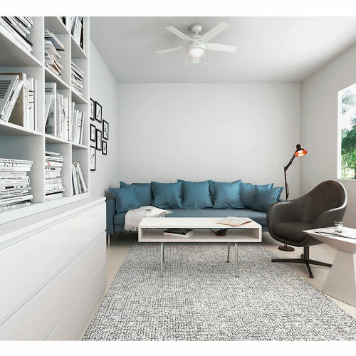 Hunter Fan 46" Anslee Ceiling Fan with Light 59266 - Fresh White - Image 3