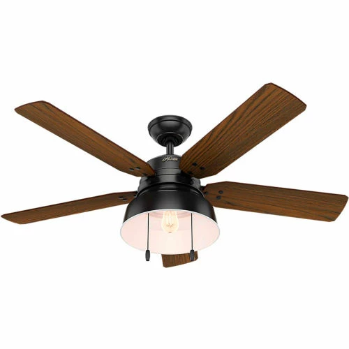 Hunter Fan 52" Mill Valley Ceiling Fan with Light 59307 - Matte Black - Image 2