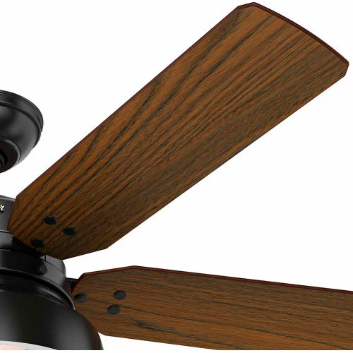 Hunter Fan 52" Mill Valley Ceiling Fan with Light 59307 - Matte Black - Image 7