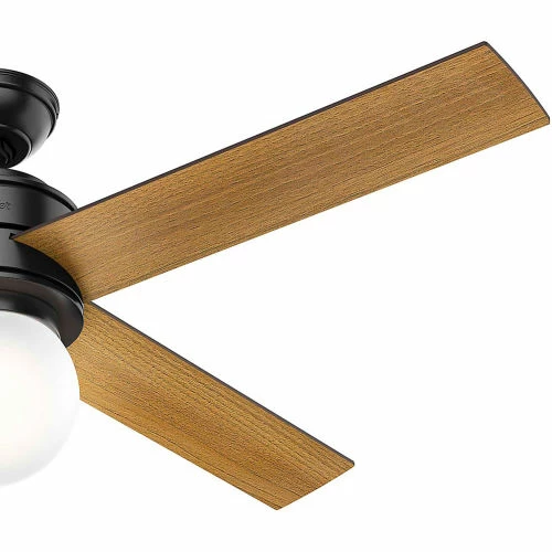 Hunter Fan 52" Hepburn Ceiling Fan with Light and Wall Control 59321 - Matte Black - Image 7