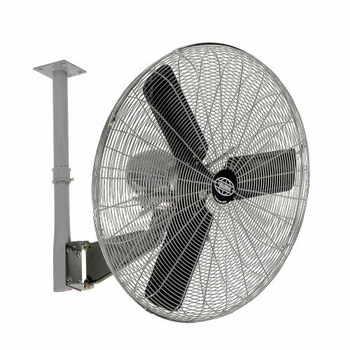 Global Industrial 24" Oscillating Industrial Ceiling Mount Fan, 3 Speed, 7,525 CFM, 1/4 HP
