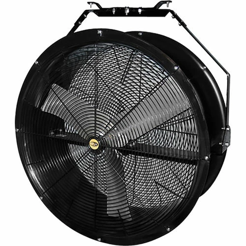 J&D Manufacturing 36" Black Poly Chiller Drum Fan w/ Bracket, 9,770 CFM, 1/2 HP, 1 Phase - Image 3
