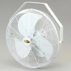 J&D Manufacturing J&D 14" Fan With Wall Ceiling Bracket White