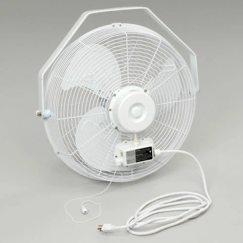 J&D Manufacturing J&D 18" Fan With Wall Ceiling Bracket 1/5 HP 1550 CFM, White - Image 3