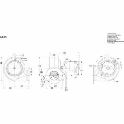 Fasco 3.3" Shaded Pole Draft Inducer Blower A063, 230 Volts 3000 RPM