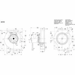 Fasco 3.3" Shaded Pole Draft Inducer Blower, A064, 115 Volts 3150 RPM