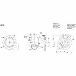 Fasco 3.3" Shaded Pole Draft Inducer Blower, A073, 115/230 Volts 3000 RPM