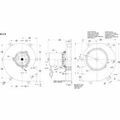 Fasco 3.3" Shaded Pole Draft Inducer Blower, A118, 115 Volts 3000 RPM