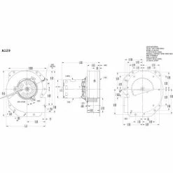 Fasco 3.3" Shaded Pole Draft Inducer Blower, A129, 115 Volts 3250 RPM