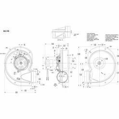 Fasco Shaded Pole Draft Inducer Blower, A134, 115 Volts 3060 RPM